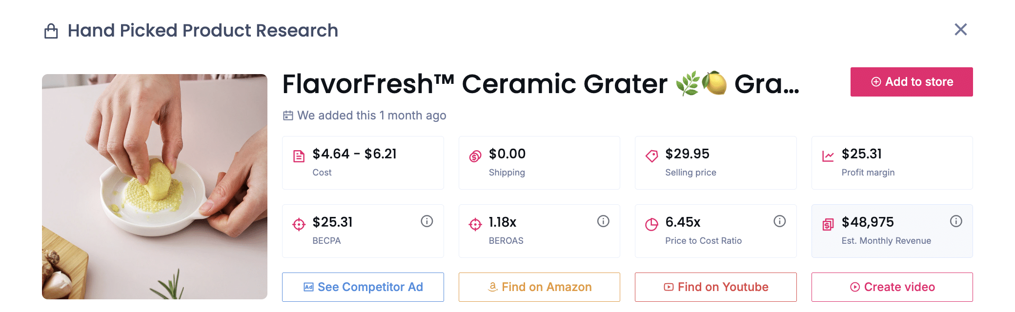FlavorFresh™ Ceramic Grater